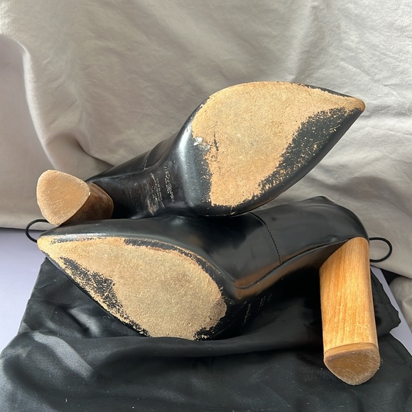 [YSL] black wooden pointed heels - size 8.5 - Picture 5 of 5